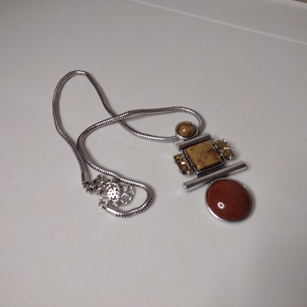 19 Inch Large Pendant Necklace